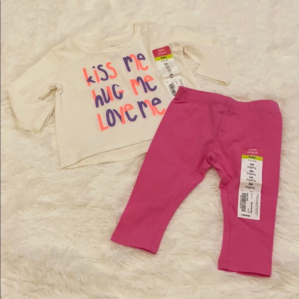 Graphic Long Sleeve and Legging Set